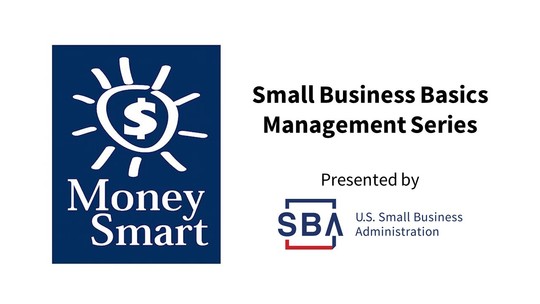 small business basics management series plus money smart and sba logos