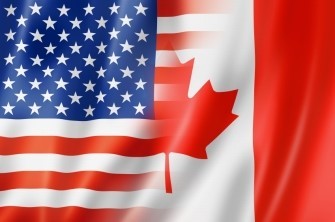 US - Canada Flags
