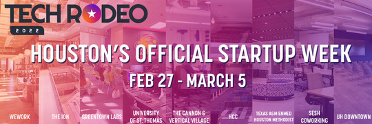 Houston Tech Rodeo Official Startup Week Banner