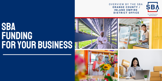 SBA Funding for your Businesses