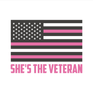 Shes the veteran logo
