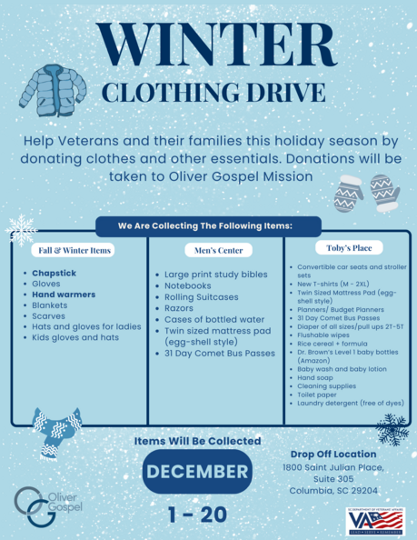winter clothing drive 2023