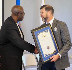 MSG (Ret.) Alfonso Boyd & Secretary Todd B. McCaffery