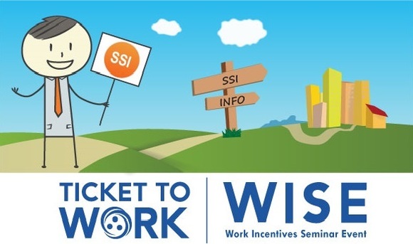 Ticket to Work WISE logo banner