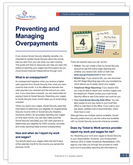 Preventing and Managing Overpayments Fact Sheet image