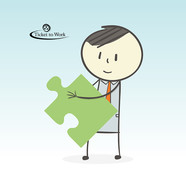 Ben holding a puzzle piece