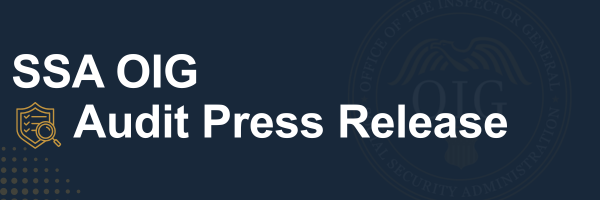 OIG Audit Press Release Banner
