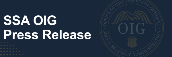 SSA OIG Press Release Header