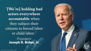 President Biden and his statement 