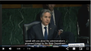 Secretary Blinken speaks during his remarks to the Senate Foreign Relations Committee. 