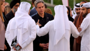 U.S. Secretary of State Antony Blinken meets with officials in Qatar on November 21, 2022 (Olivier Douliery / Getty).