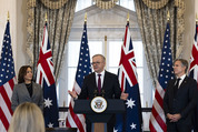 Secretary Blinken and Vice President Harris host a State luncheon in honor of Australian Prime Minister Albanese at the Department of State