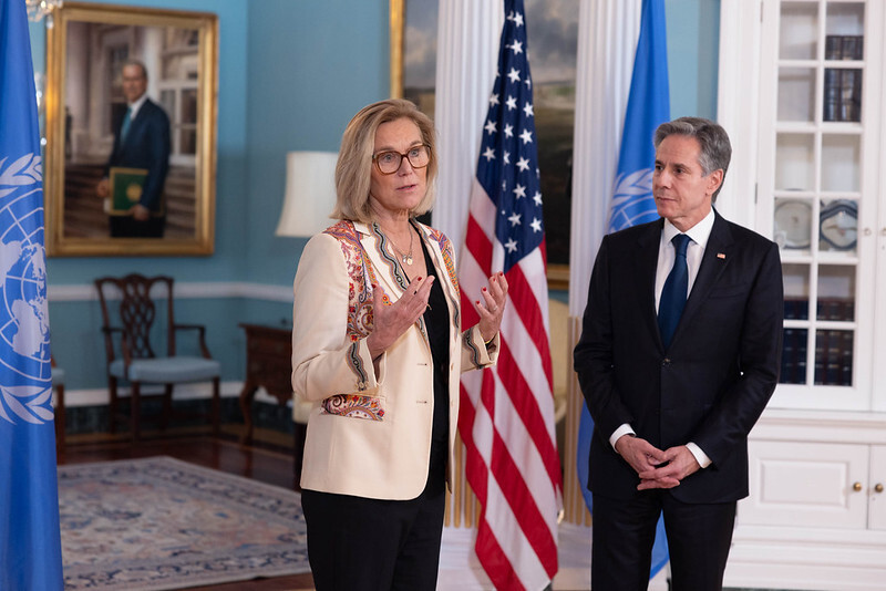 Secretary Antony J. Blinken meets with UN Senior Humanitarian and Reconstruction Coordinator for Gaza Sigrid Kaag