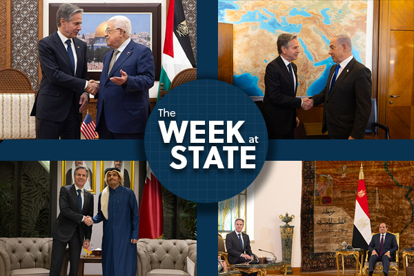 The Week at State Collage of the Secretary's Middle East trip