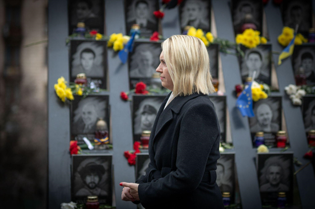 U.S. Ambassador Brink joined President Zelenskyy and the First Lady of Ukraine to honor the memory of the Heavenly Hundred.