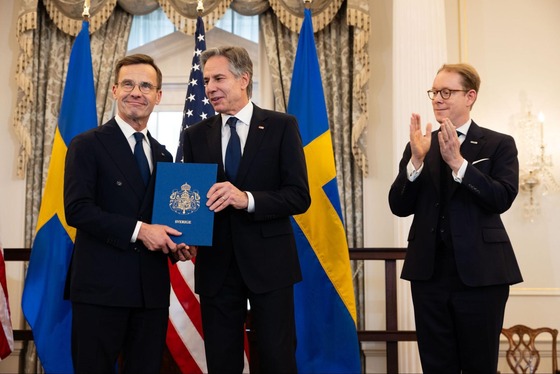 Secretary Blinken Meets with Swedish Swedish Prime Minister Ulf Kristersson and Foreign Minister Tobias Billström
