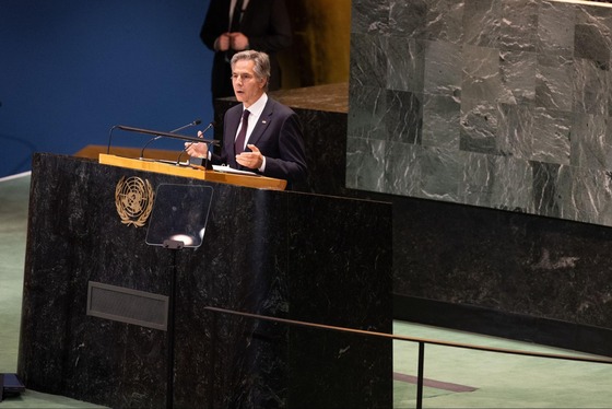 Secretary Blinken delivers remarks at the UN Summit of the Future in New York City during UNGA79.