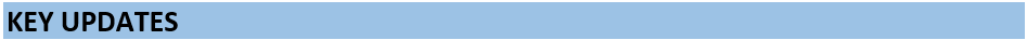 KEY UPDATES