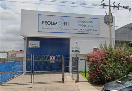 Prolimph storefront in Culiacan, Sinaloa