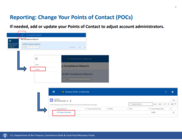 Reporting: Change Your Points of Contact