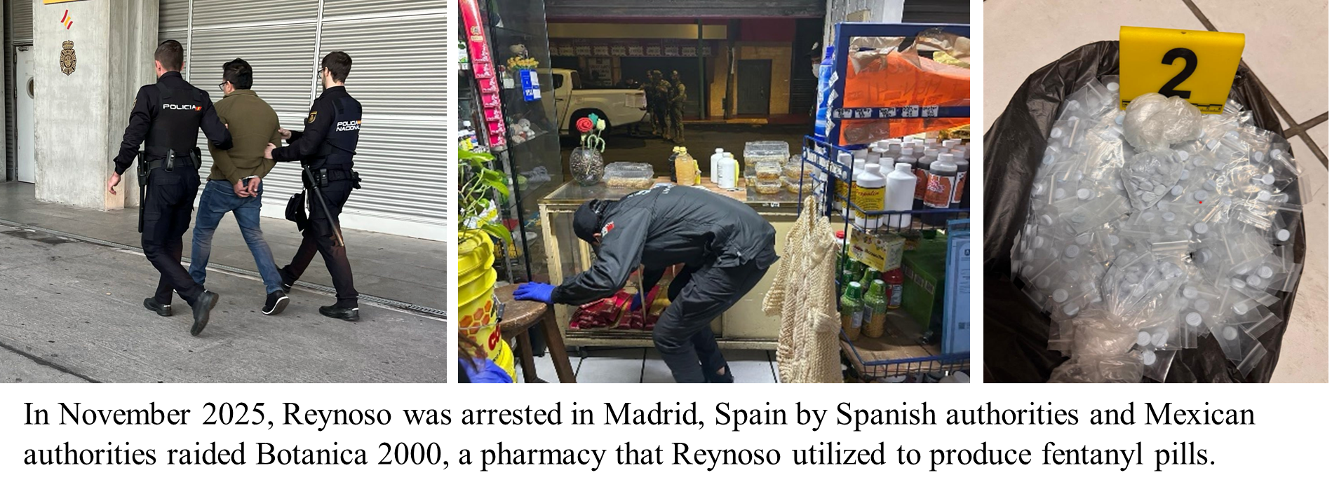 Reynoso arrested in Madrid