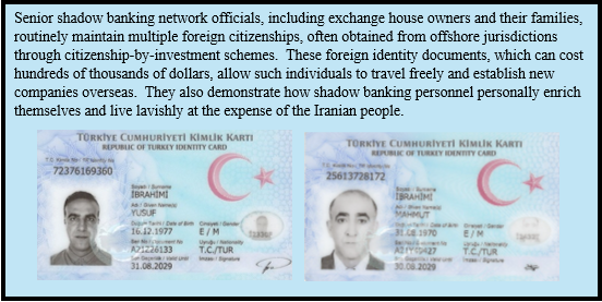 null Senior shadow banking network officials