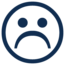 frowny face icon