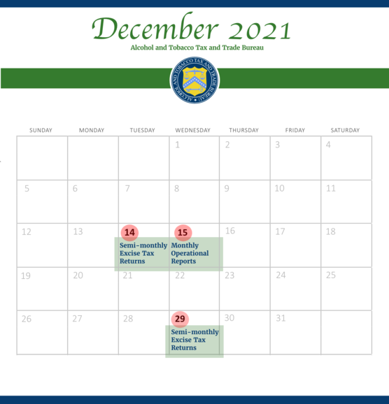 December Due Dates