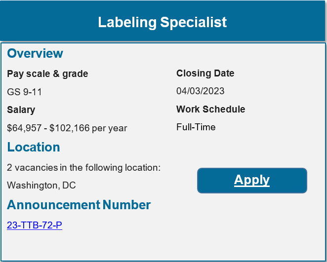 Labeling Specialist