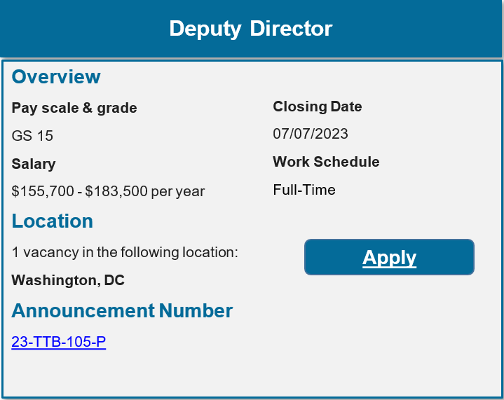 Deputy Director 063023