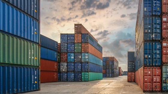 Multicolored Containers