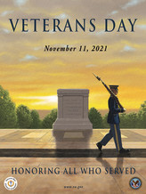 veterans day poster 2021