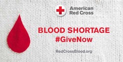 red cross blood shortage