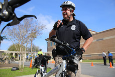 police officer on bicycle