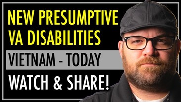 man in hat with headline New Presumptive VA Disabilities