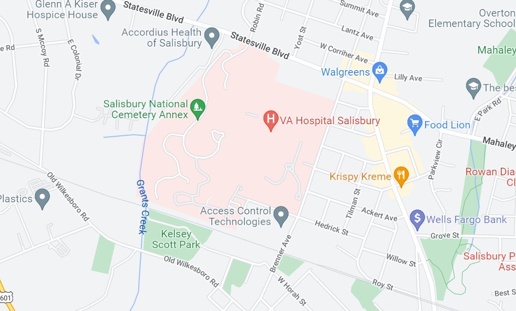 map of salisbury VA