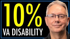 benefits at 10% disability rating