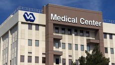 building with va medical center logo