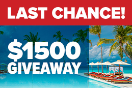last chance $1,500 giveaway