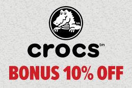 crocs ten percent off sale