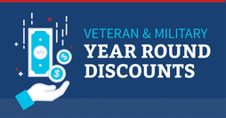 Veteran and Military year round discounts