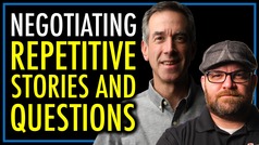 negotiating repetitive stories and questions