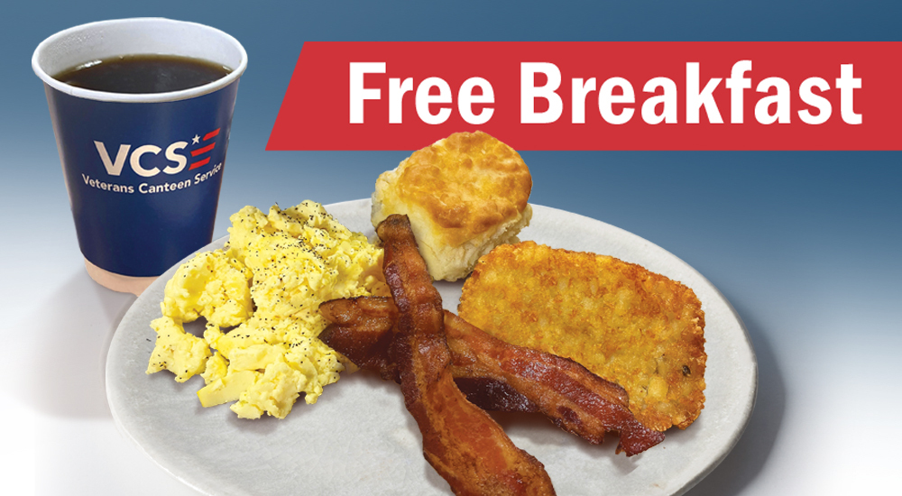 Free Breakfast, Coffee Online Gaming for Veterans 20 Off Coolers