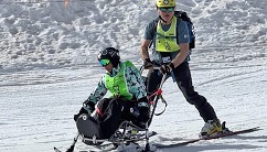 Veterans skiing.