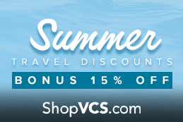 Save now on travel with Shop VCS