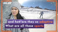 Woman in a ski cap. What are all these sports, and how are they so adaptive.