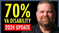 VA benefits at 70 percent disability.