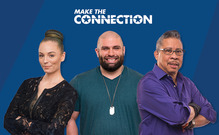 Three veterans for the Make the Connection campaign.