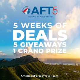 American Forces Travel discounts and giveaway.