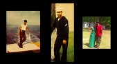 Three pictures of a Veteran from his time in service.